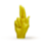 Gun Fingers Candle