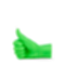 Thumbs Up Candle