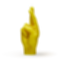 Crossed Fingers Candle
